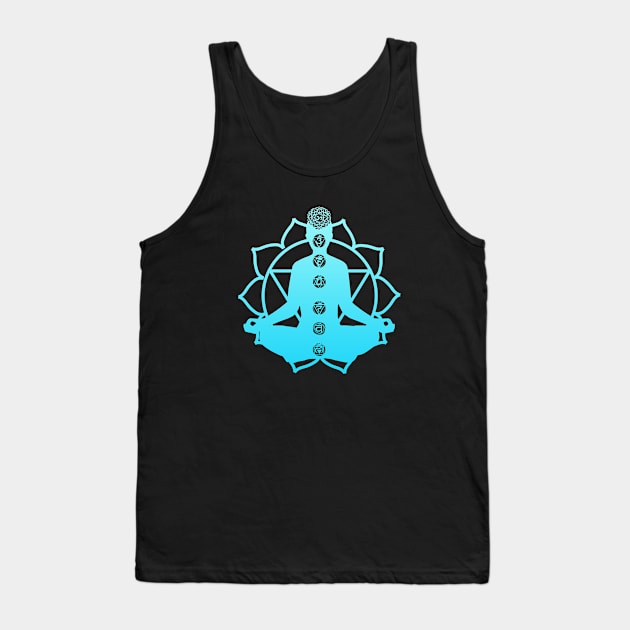 Chakra Meditation Spirituality Yoga Om Zen Tank Top by Foxxy Merch